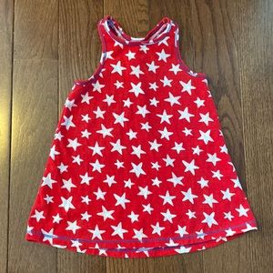 Cat & Jack 18m Red w/ White Stars Tank top Dress